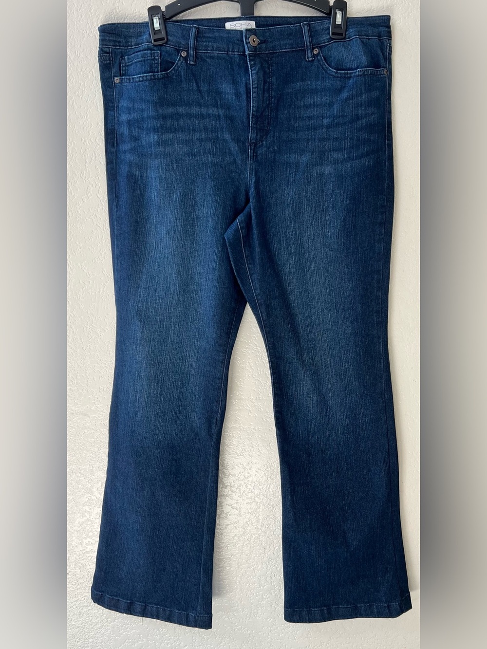 sofia by sofia vergara Dark Blue Melisa Flare Jeans - 16S